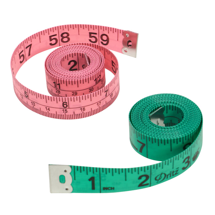 60" Fashion Color Tape Measure, Assorted Colors