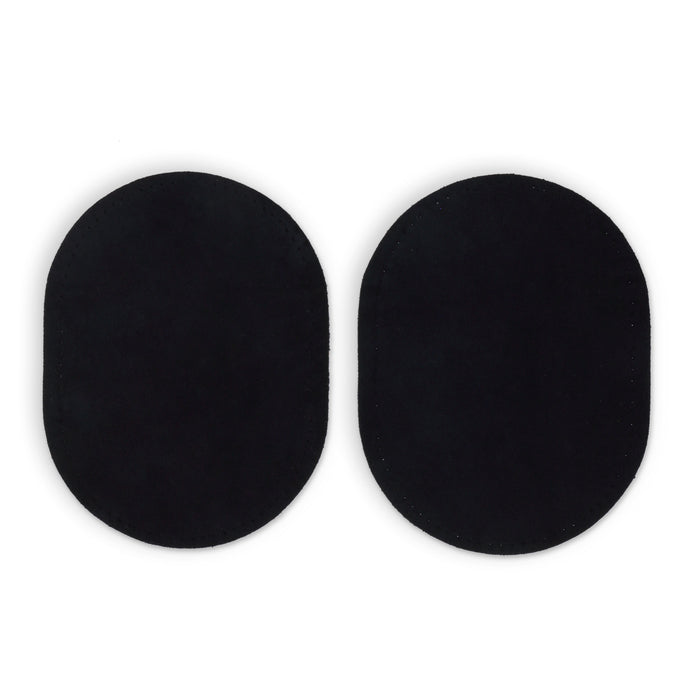 Suede Cowhide Elbow Patches, 2 pc, Navy