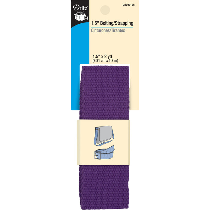 1-1/2" Polyester Belting & Strapping, Violet, 2 yd