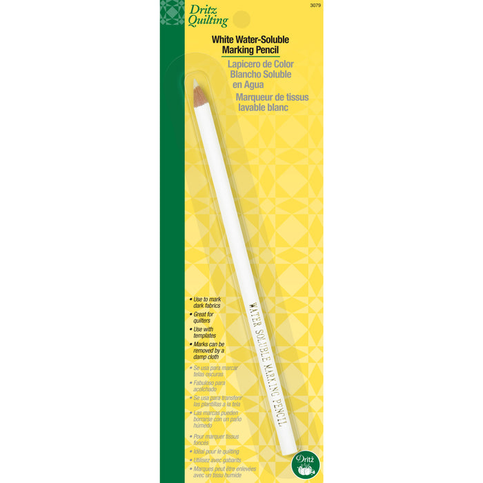 Water-Soluble Marking Pencil, 1 Count, White