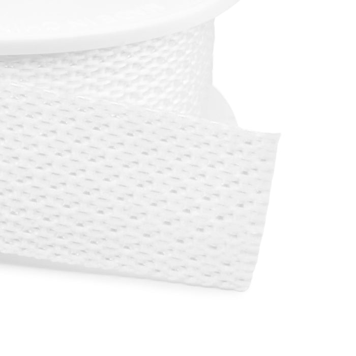 1" Polypro Belting & Strapping, White, 15 yd