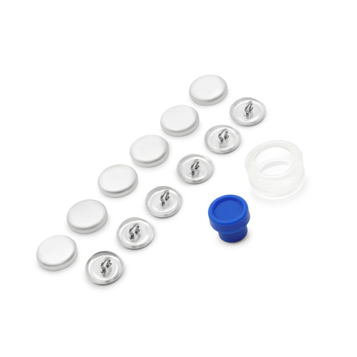 5/8" Cover Button Kit, Nickel