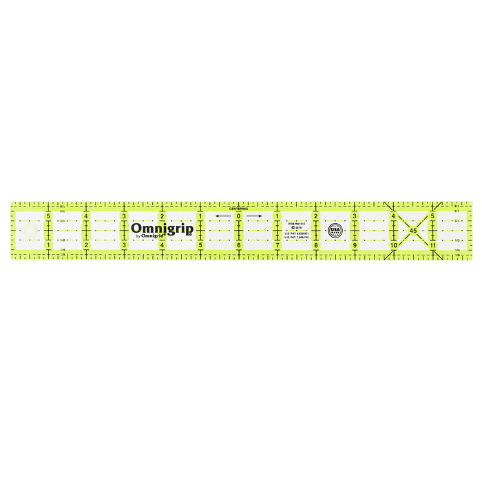 Neon Rectangle Ruler, 1-1/2" x 12"