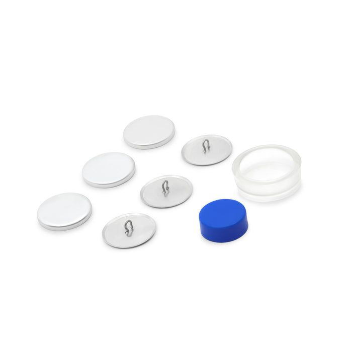 1-1/8" Cover Button Kit, Nickel