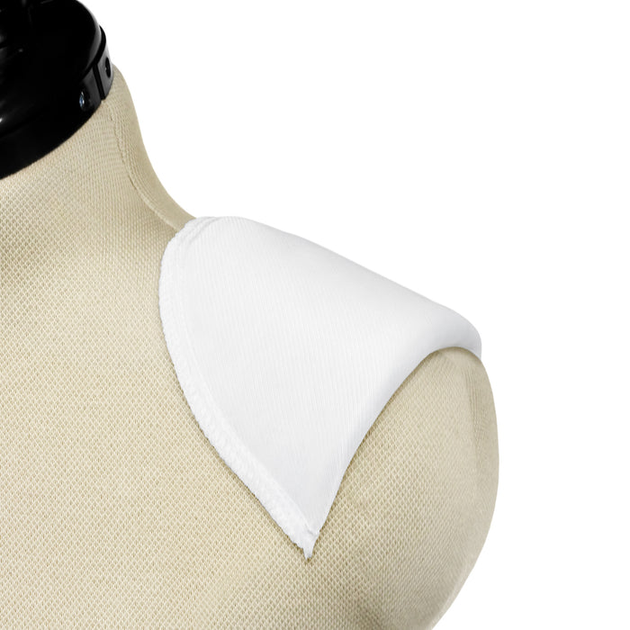 1/2" Covered All-Purpose Shoulder Pads, White
