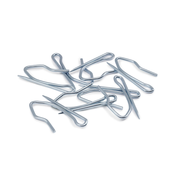 Pin-On Hooks, Silver, 14 pc