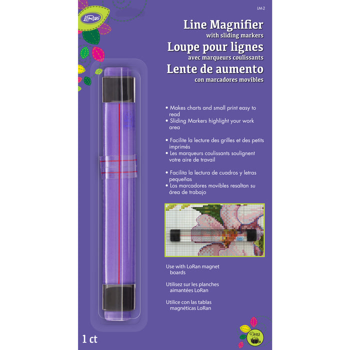 Line Magnifier with Sliding Markers