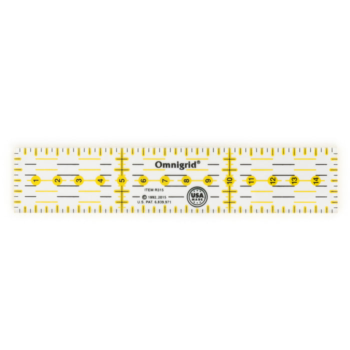Rectangle Metric Ruler, 3 cm x 15 cm