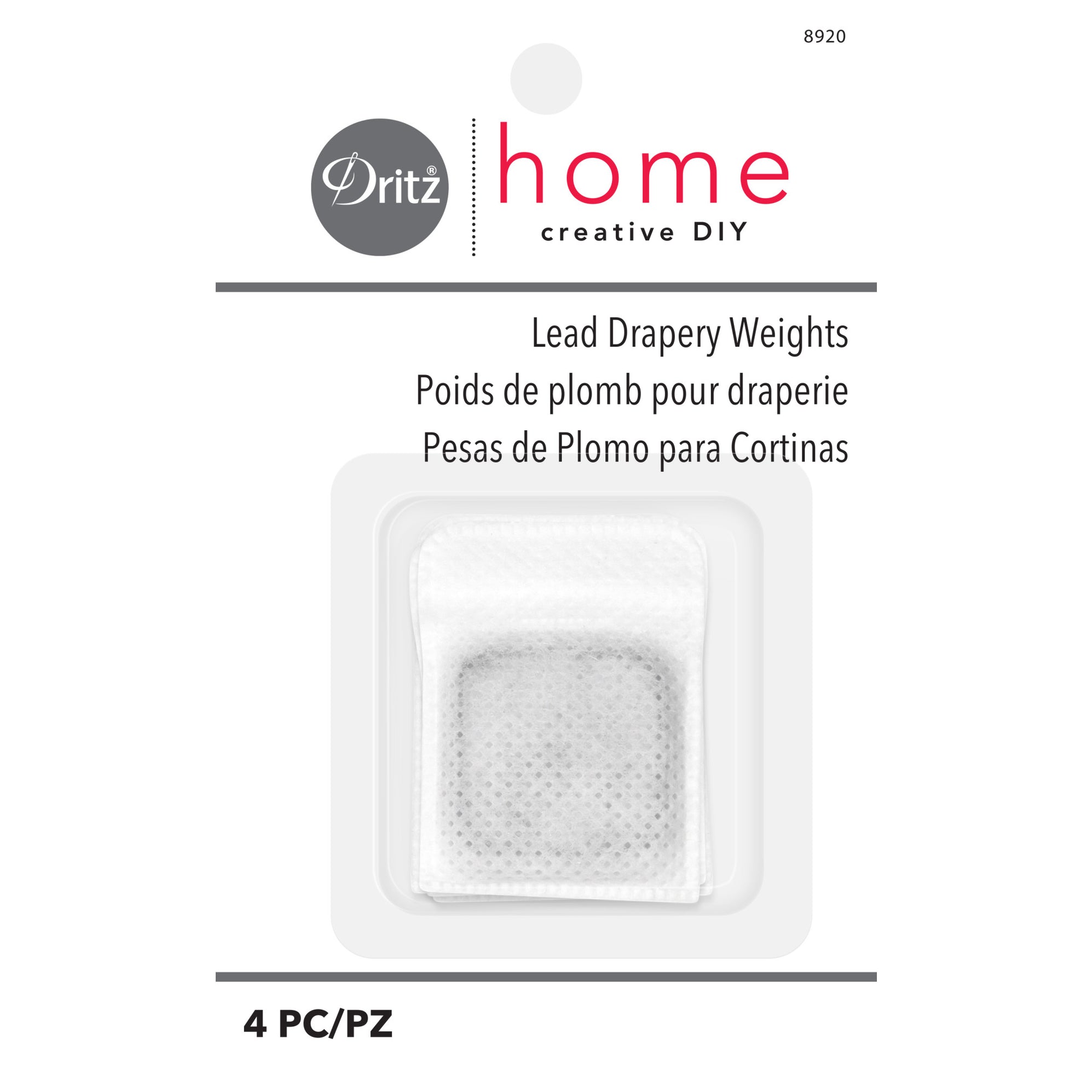 Lead Drapery Weights, 4 pc — Prym Consumer USA Inc.
