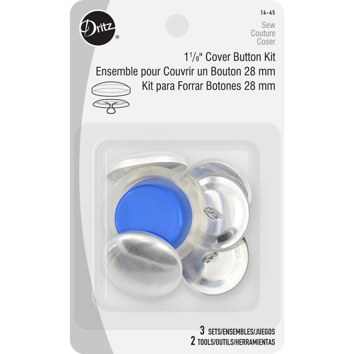 1-1/8 Cover Button Kit, Nickel — Prym Consumer USA Inc.