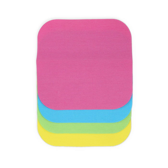 Twill Iron-On Patches, 5" x 5", 4 pc, Neon Assorted