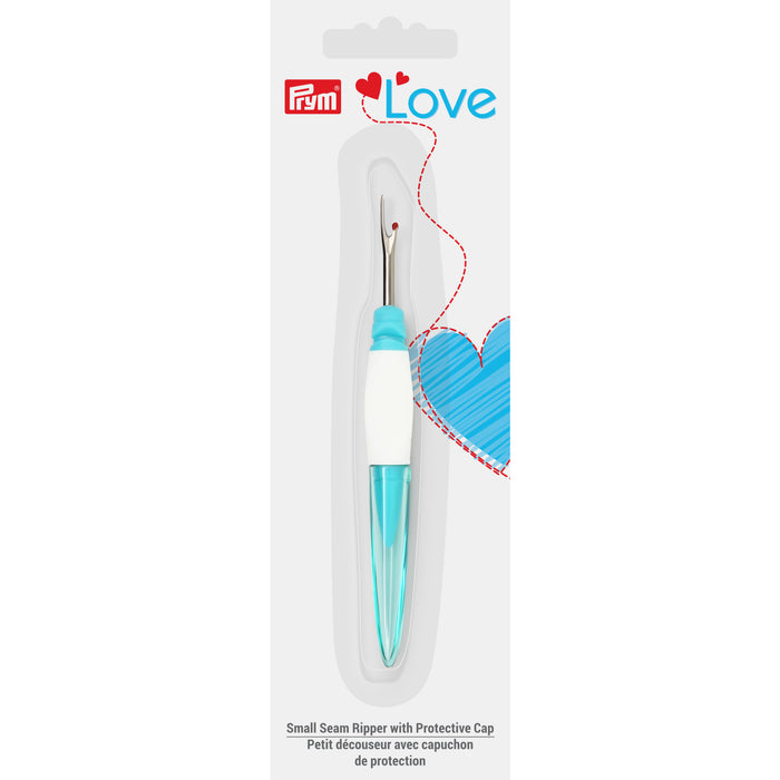 Small Seam Ripper with Protective Cap, Blue