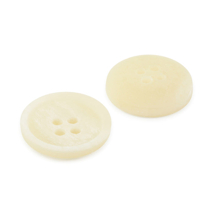 Recycled Paper Round Button, 18mm, Natural, 3 pc