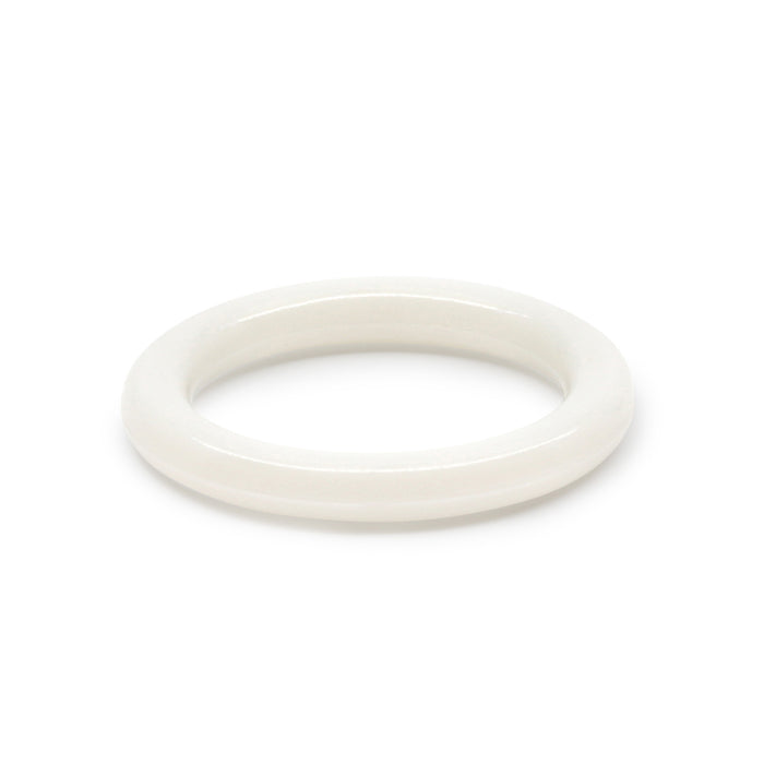 1-1/8" Plastic Rings, White, 14 pc