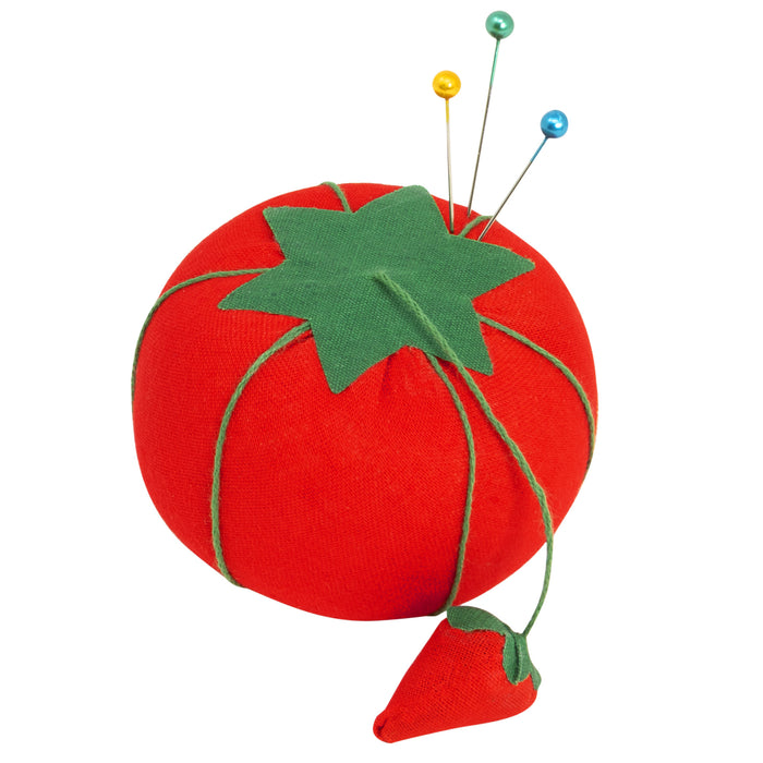 2-3/4" Tomato Pin Cushion with Strawberry Emery