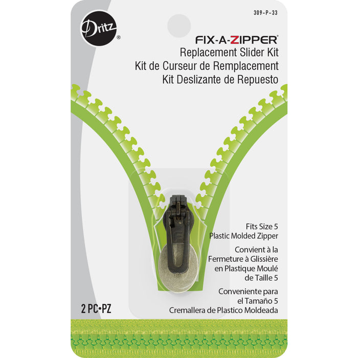 Plastic Molded Fix-A-Zipper Replacement Slider Kit — Prym Consumer USA Inc.