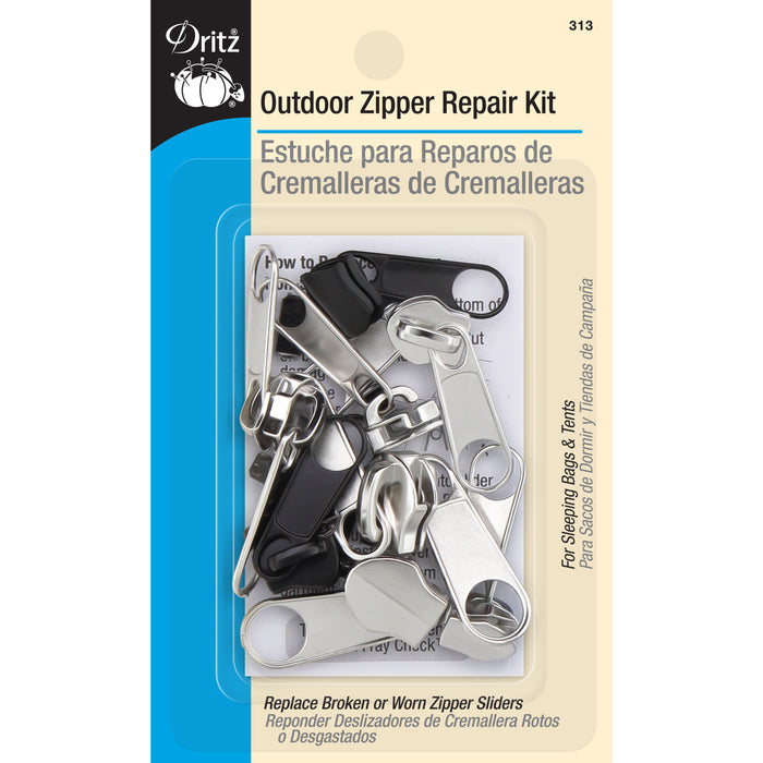 Outdoor Zipper Repair Kit, Assorted